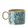 Versace Barocco Mosaic cup and saucer - White