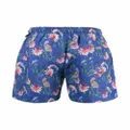 PENINSULA SWIMWEAR malindi floral-printed swimming shorts - Blue