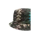 Marcelo Burlon County of Milan feather-motif bucket hat - Brown