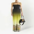 ETRO paisley-print ombré-effect dress - Yellow