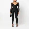 Atu Body Couture V-neck bodycon jumpsuit - Black