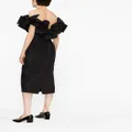 Carolina Herrera bow-detail strapless midi dress - Black