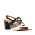 Chie Mihara Beliap 90mm colour-block panel sandals - Neutrals