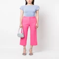 MSGM high-waist cropped trousers - Pink