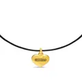 Balenciaga BB Icon heart pendant necklace - Black