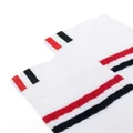 Thom Browne RWB striped mid-length socks - White