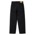 Balenciaga logo-patch wide-leg jeans - Black