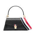 Thom Browne Trapeze pebbled leather tote bag - Black