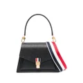 Thom Browne Trapeze pebbled leather tote bag - Black