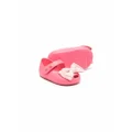 Mini Melissa bow-detailed ballerina shoes - Pink