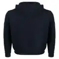 Belstaff logo-embossed cotton hoodie - Blue