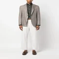Canali single-breasted blazer - Brown