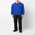 Pyrenex stripe-trim hooded jacket - Blue