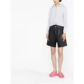 Alexander Wang coated denim shorts - Grey