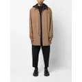 Zegna long-sleeve hooded raincoat - Brown