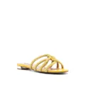 Aquazzura crystal-embellished flat sandals - Yellow