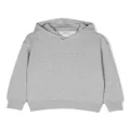 Aspesi Kids logo-embossed cotton hoodie - Grey