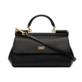 Dolce & Gabbana black sicily small leather bag