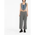 R13 wide-leg tailored trousers - Grey