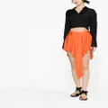 Stella McCartney asymmetric draped skirt - Orange