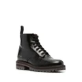 Common Projects Combat leather ankle boots - Black