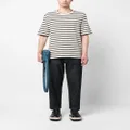 Jil Sander stripe-print short-sleeved T-shirt - Neutrals