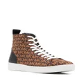 Michael Kors Edie knitted high-top sneakers - Brown