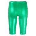 Moschino raised logo-print shorts - Green