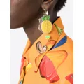 Amir Slama pineapple drop earrings - Yellow