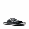 Michael Kors Stark debossed-logo sandals - Black
