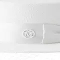 Maison Michel Kiki canotier hat with satin-ribbon - White