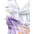 Missoni zigzag-pattern knitted bikini - White