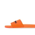 Balenciaga logo-print rubber sliders - Orange