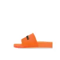 Balenciaga logo-print rubber sliders - Orange