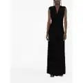 Alberta Ferretti V-neck maxi dress - Black