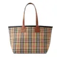 Burberry medium London check-pattern tote bag - Brown