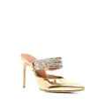 Malone Souliers Jolie 90mm leather mules - Gold