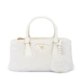 Prada Galleria shearling mini bag - White