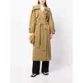 Róhe textured-finish trench coat - Green