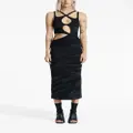 Dion Lee faded-effect cut-out dress - Black
