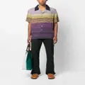 Missoni stripe-print short-sleeved shirt - Purple