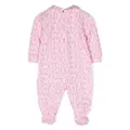 Versace Kids logo-print pajama and beanie set - Pink
