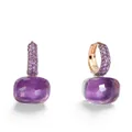 Pomellato 18kt rose and white gold Nudo gemstone drop earrings - Pink