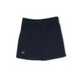 Lacoste Kids logo-appliqué track shorts - Blue