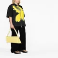 Jil Sander medium folded leather shoulder bag - Yellow