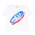 Moncler Enfant logo-print cotton T-shirt - White