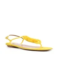 Aquazzura Chain of Love flat sandals - Yellow