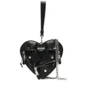 Moschino heart biker bag - Black