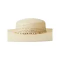 Maison Michel Bianca straw wide brim hat - Neutrals