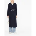 Armani Exchange belted trench coat - Blue